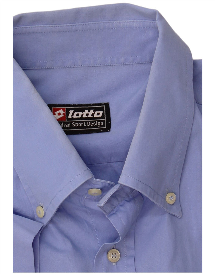 Lotto Mens Short Sleeve Shirt Large Blue