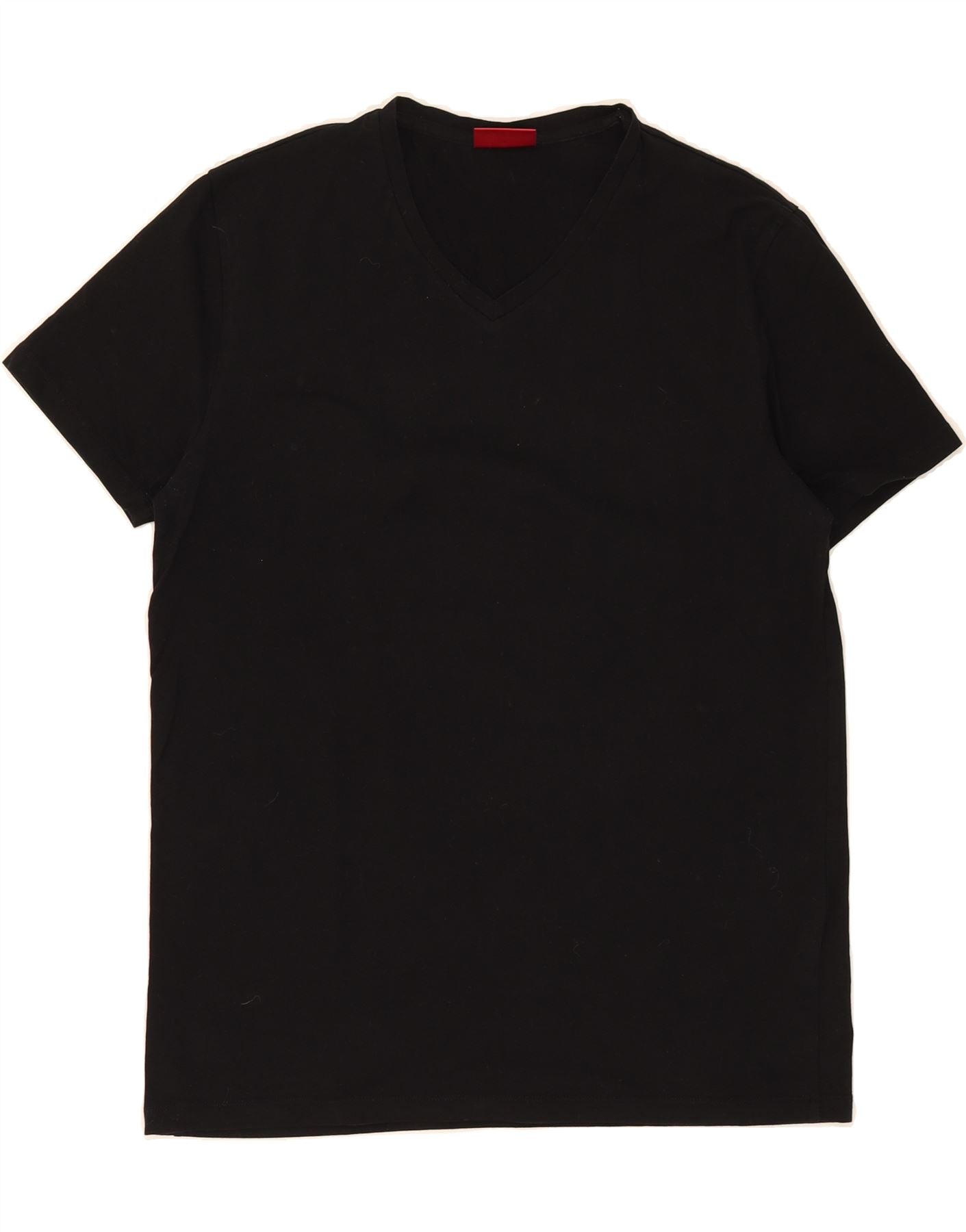 HUGO BOSS Mens T-Shirt Top Large Black Cotton Vintage Second