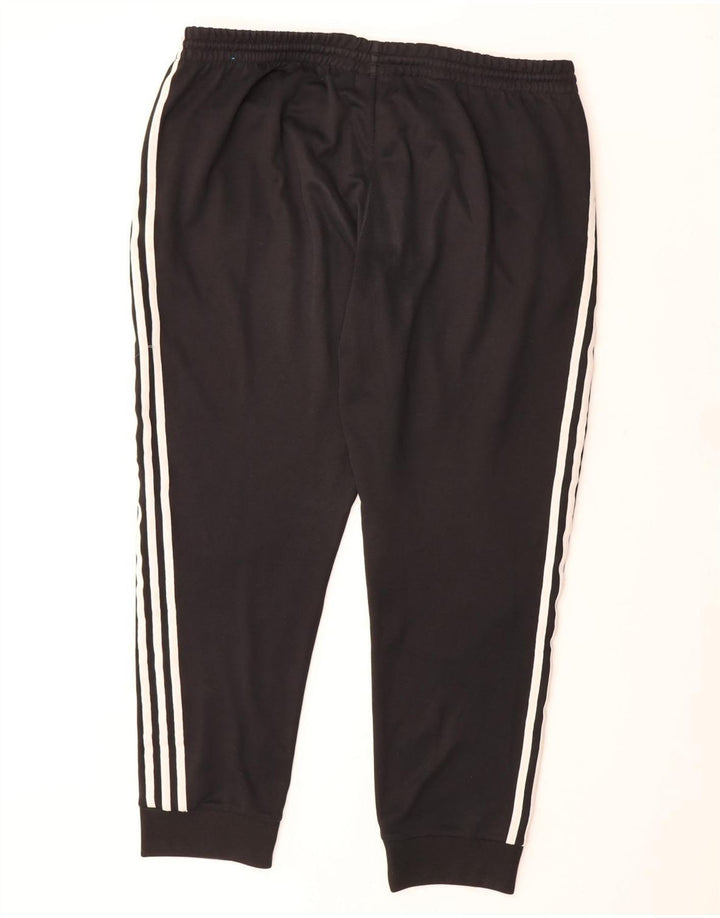 Adidas Mens Tracksuit Trousers Joggers 2XL  Black Polyester