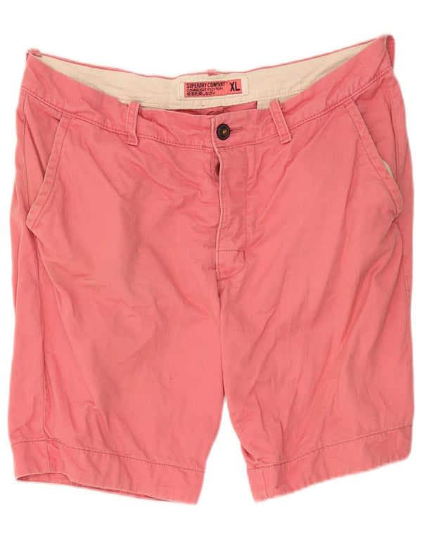 Superdry Mens Chino Shorts XL W38 Pink Cotton