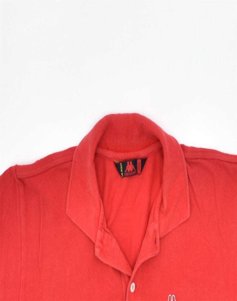 KAPPA Mens Polo Shirt Large Red Cotton | Vintage | Thrift | Second-Hand | Used Clothing | Messina Hembry 