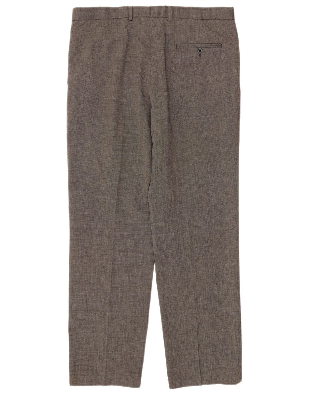 Marks & Spencer Mens Regular Fit Casual Trousers W36 L31 Grey Polyester