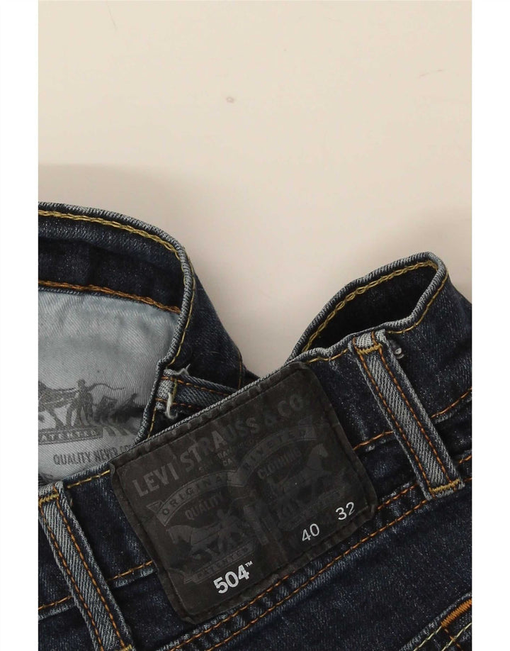 Levi's Mens 504 Straight Jeans W40 L32 Navy Blue