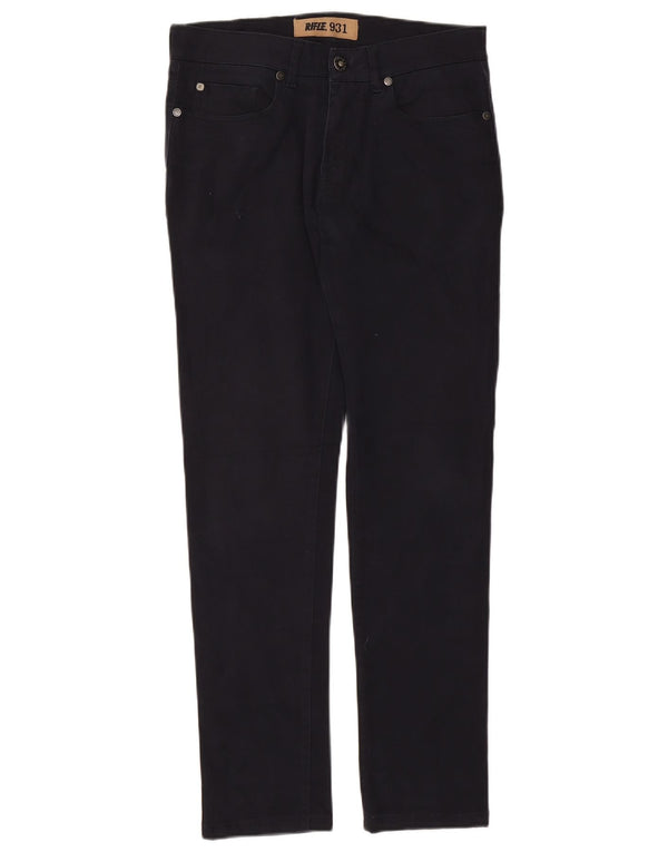 Rifle Mens Slim Jeans W31 L30 Navy Blue Cotton