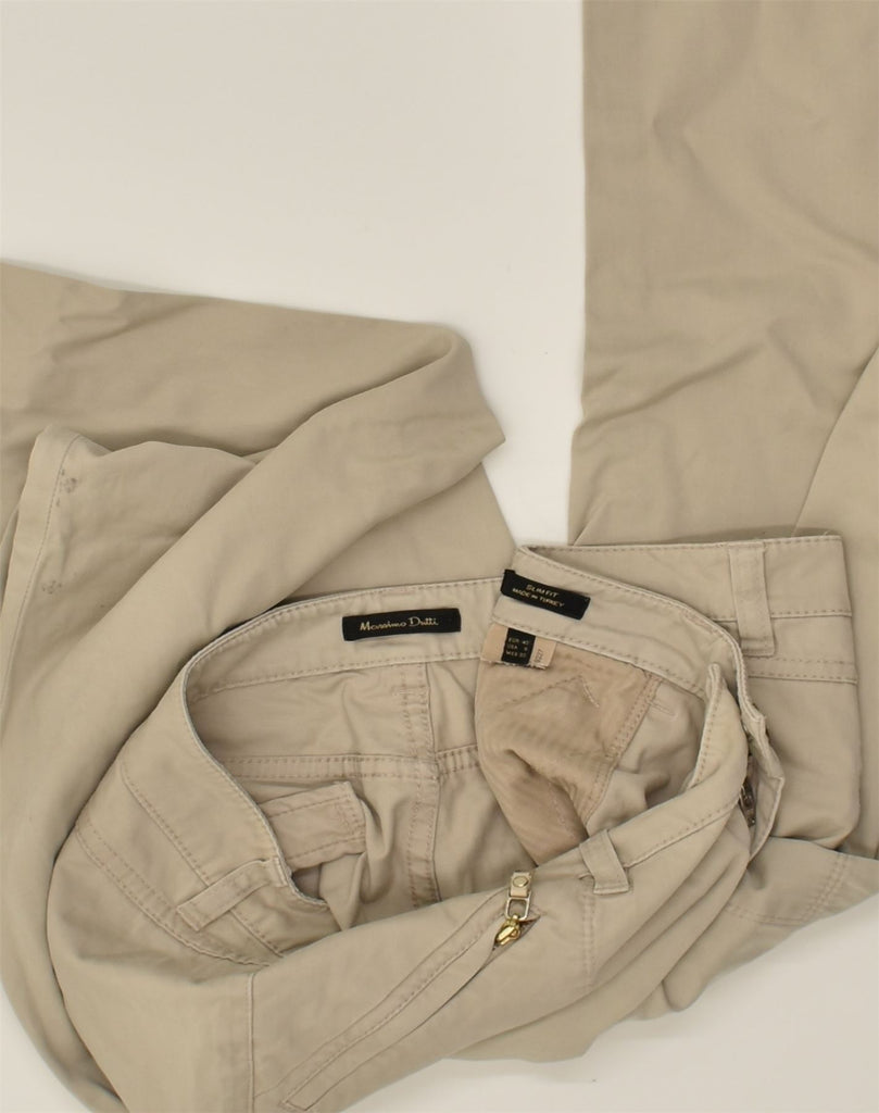 MASSIMO DUTTI Womens Slim Fit Casual Trousers EU 40 Medium W30 L30 Beige | Vintage Massimo Dutti | Thrift | Second-Hand Massimo Dutti | Used Clothing | Messina Hembry 