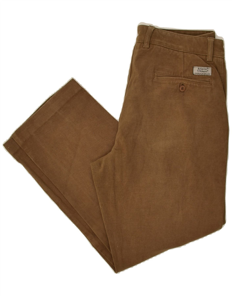 AVIREX Mens Straight Chino Trousers W33 L27 Brown Cotton | Vintage Avirex | Thrift | Second-Hand Avirex | Used Clothing | Messina Hembry 