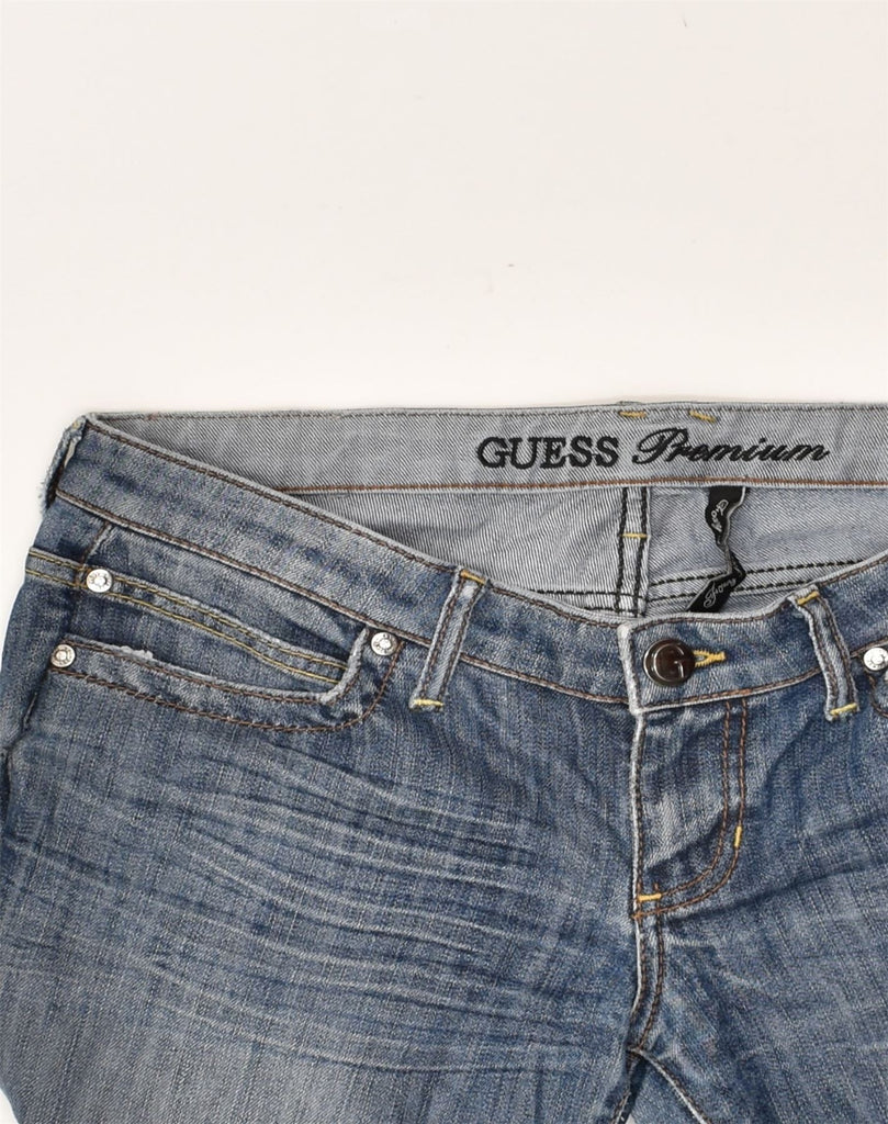 GUESS Womens Low Waist Slim Jeans W29 L31 Blue Cotton | Vintage Guess | Thrift | Second-Hand Guess | Used Clothing | Messina Hembry 