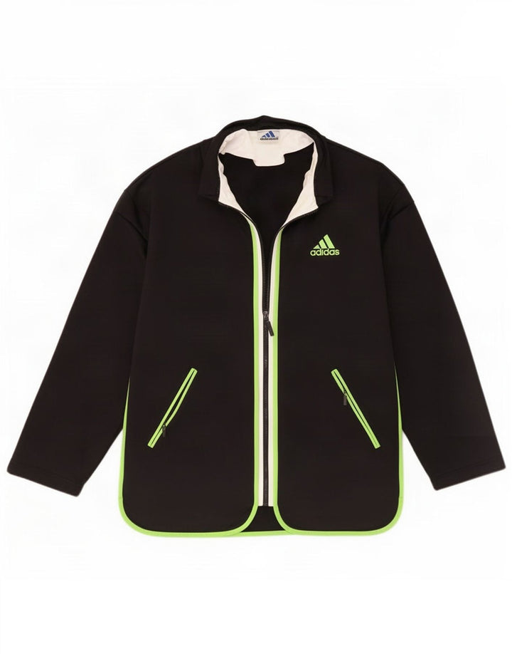 Adidas Mens Graphic Tracksuit Top Jacket Medium Black