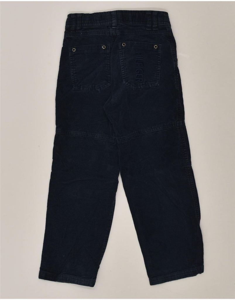 TOMMY HILFIGER Boys Straight Corduroy Trousers 6-7 Years W22 L20 Navy Blue | Vintage Tommy Hilfiger | Thrift | Second-Hand Tommy Hilfiger | Used Clothing | Messina Hembry 