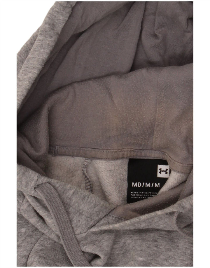 Under Armour Mens Hoodie Jumper Medium Grey Flecked Cotton