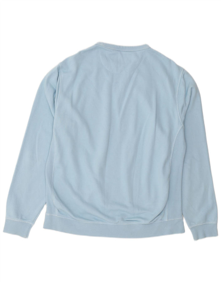 PENGUIN Mens Sweatshirt Jumper Large Blue Cotton