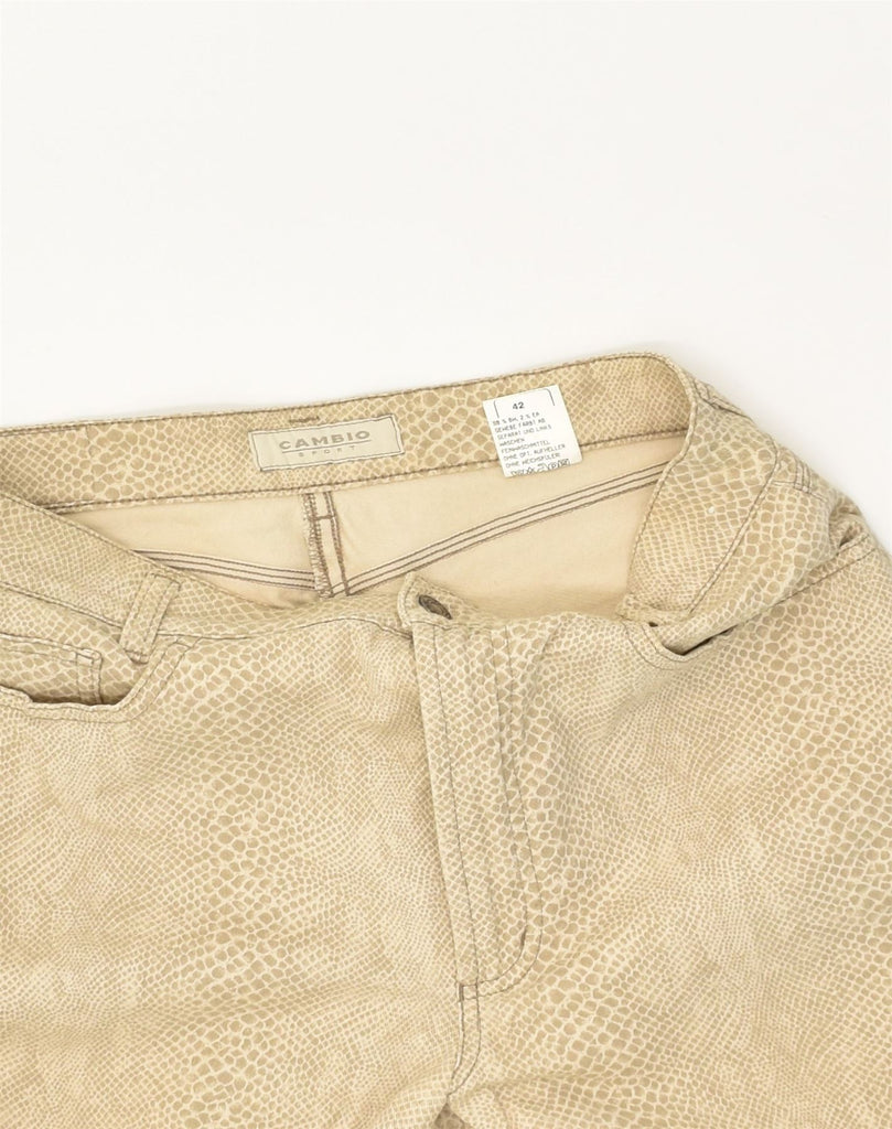 VINTAGE Womens Slim Casual Trousers IT 42 Medium W28 L29  Beige | Vintage Vintage | Thrift | Second-Hand Vintage | Used Clothing | Messina Hembry 