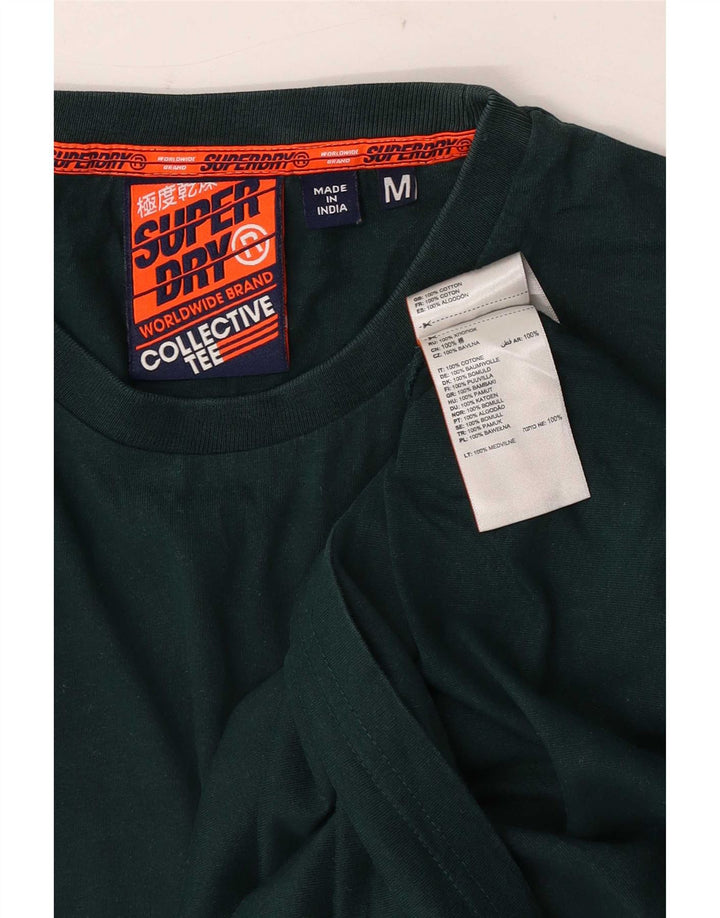 Superdry Mens T-Shirt Top Medium Green Cotton