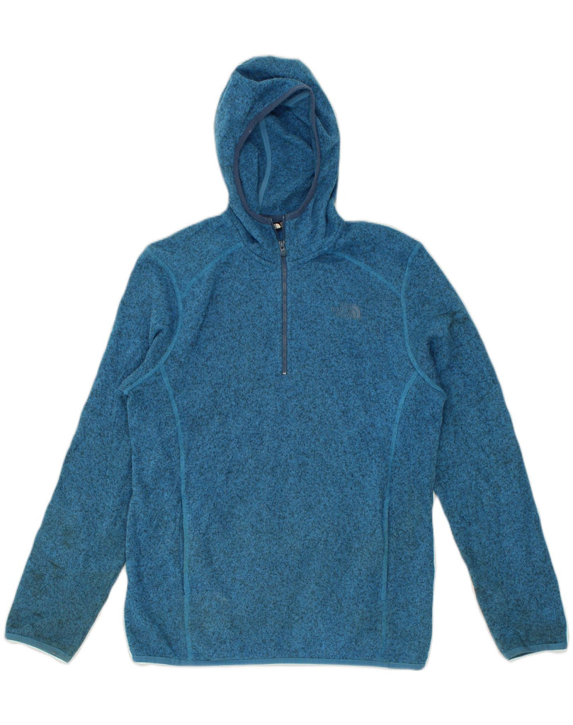 THE NORTH FACE Womens Hoodie Jumper UK 14 Medium Blue Polyester | Vintage The North Face | Thrift | Second-Hand The North Face | Used Clothing | Messina Hembry 