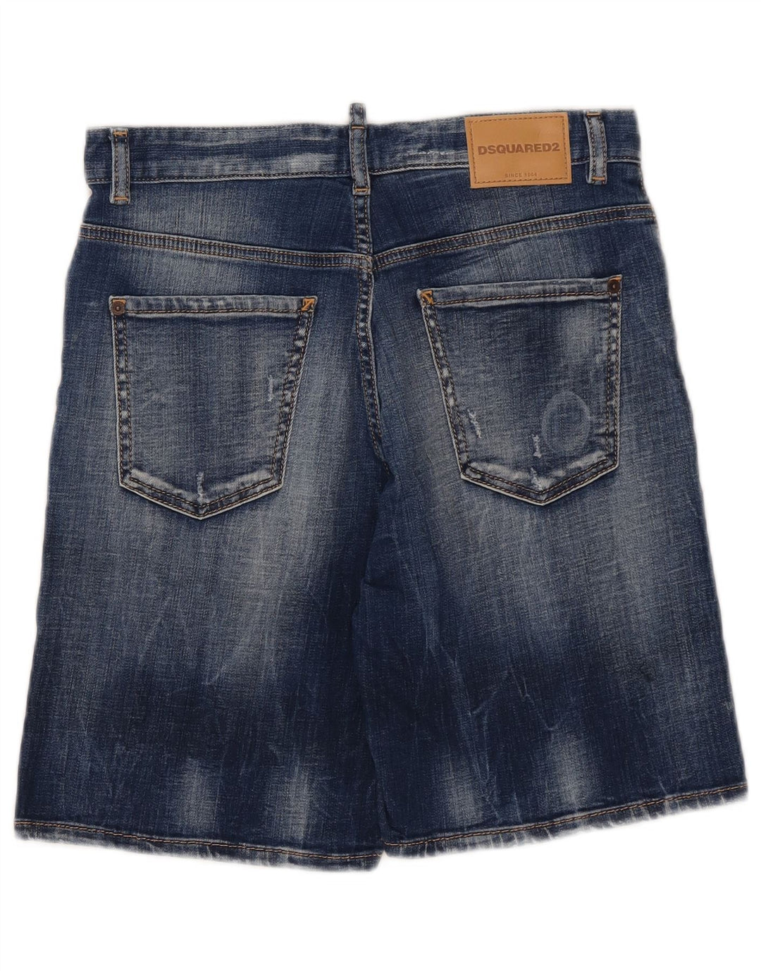 Dsquared2 Boys Distressed Denim Shorts 13-14 Years W29 Blue Cotton