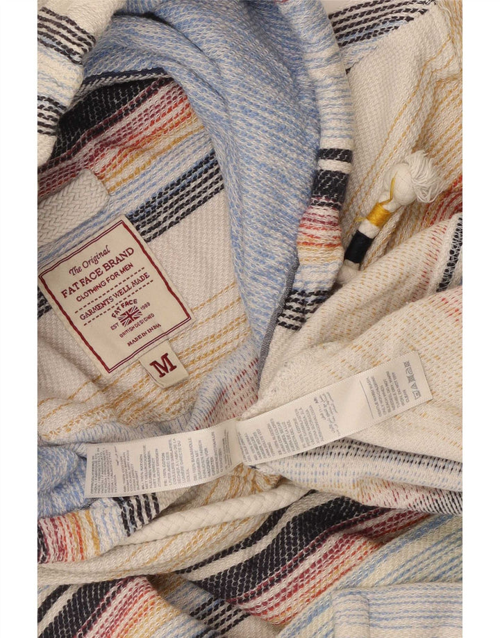 Fat Face Mens Hooded Top Long Sleeve Medium Multicoloured Striped Cotton