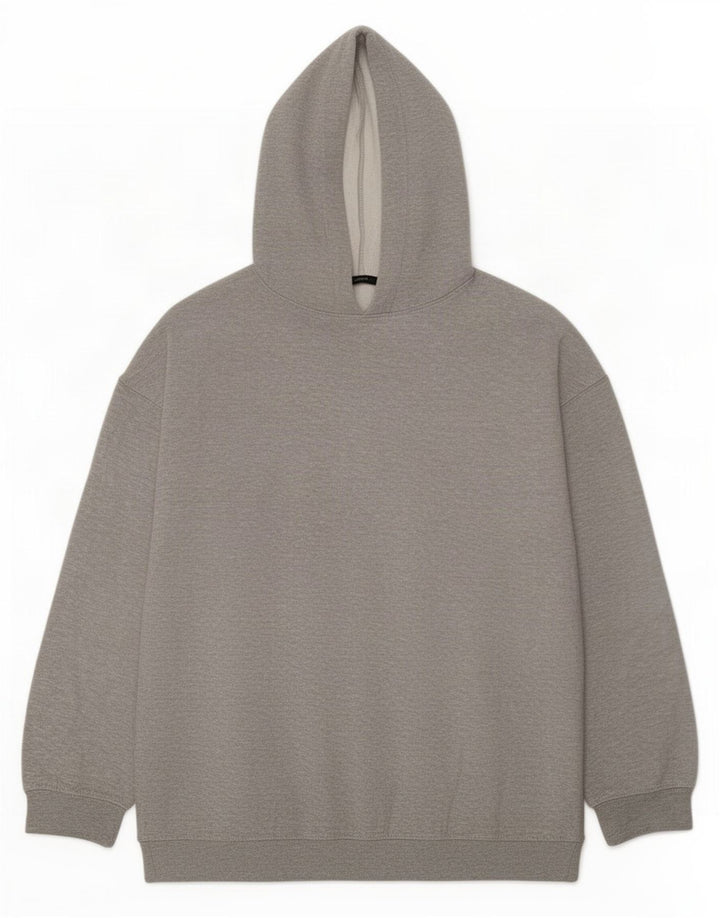 Zara Mens Hoodie Jumper Medium Grey Polyester