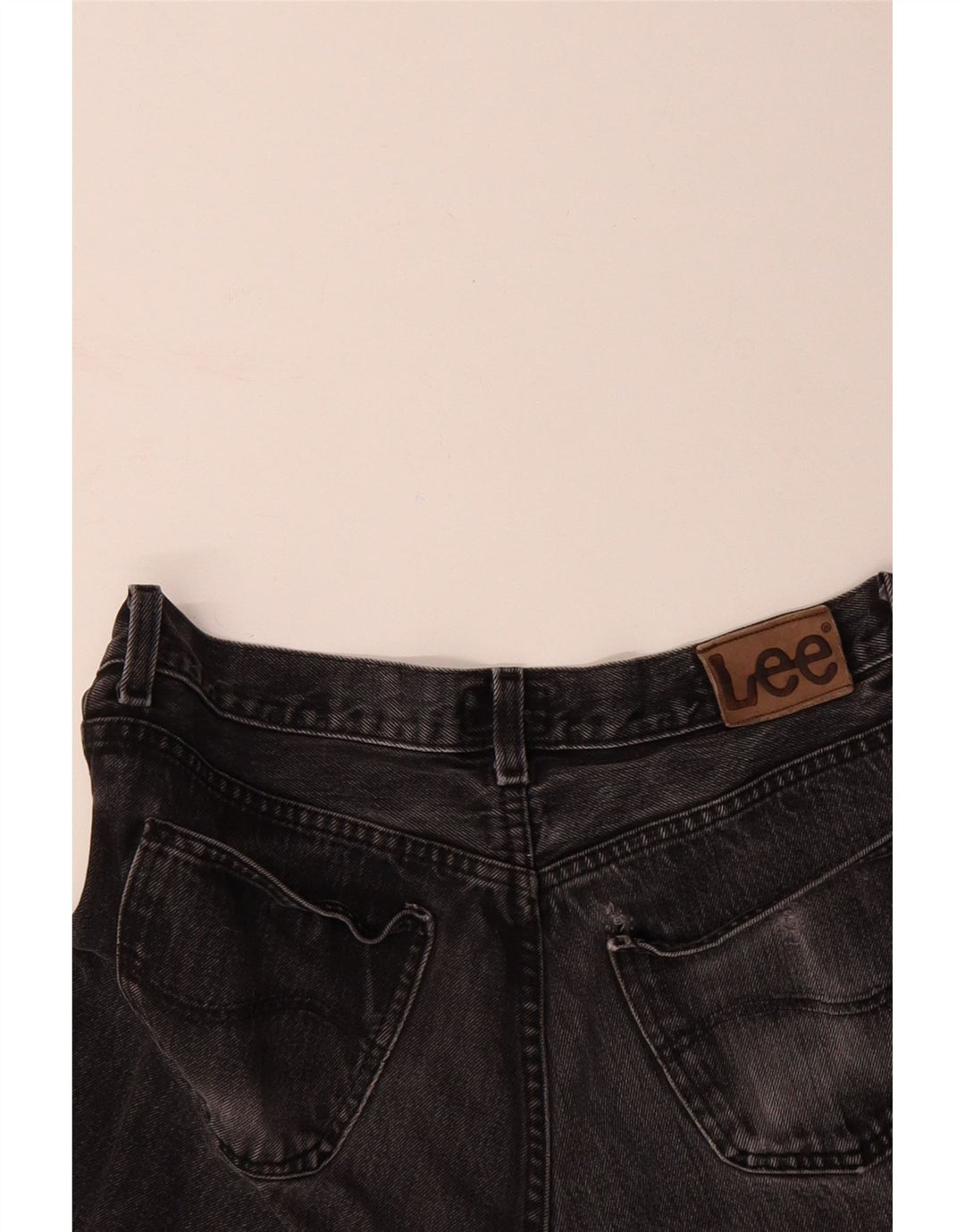 LEE Mens Brooklyn Straight Jeans W36 L27 Grey Cotton