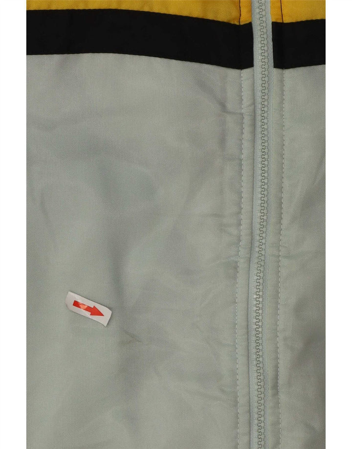 Vintage Mens Ski Jacket UK 38 Medium Blue Colourblock Polyester