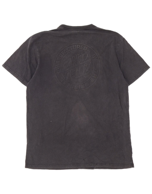 Santa Cruz Mens Graphic T-Shirt Top XL Grey Cotton