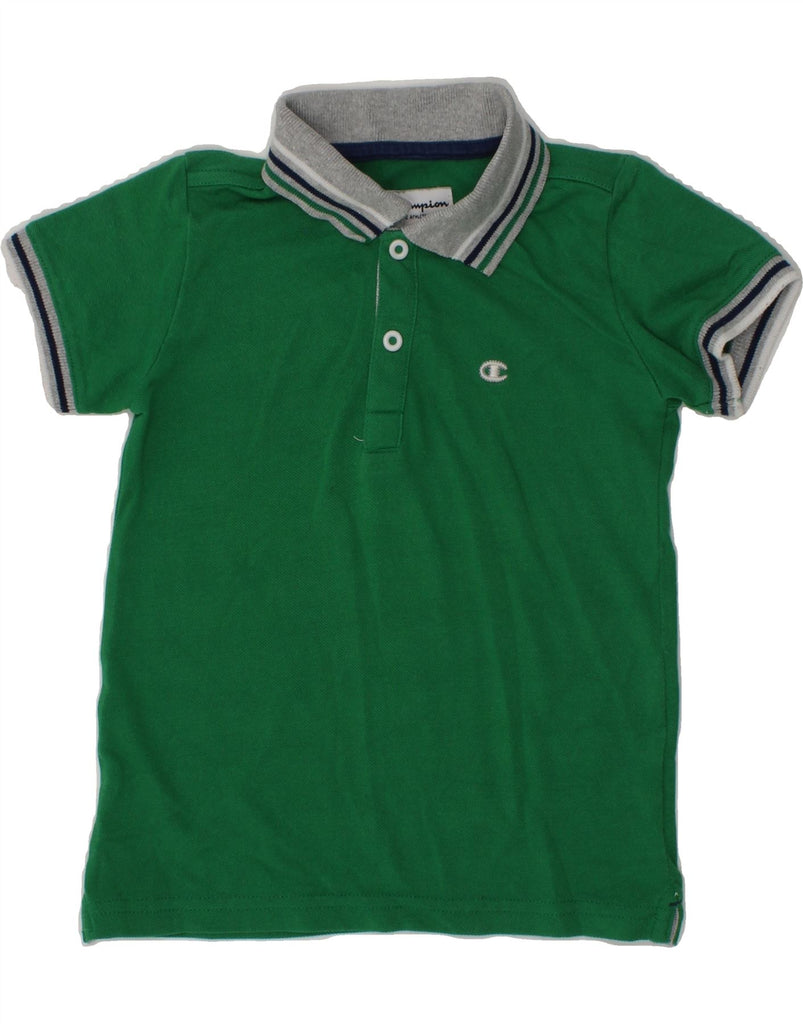 CHAMPION Baby Boys Polo Shirt 18-24 Months Large Green Cotton | Vintage Champion | Thrift | Second-Hand Champion | Used Clothing | Messina Hembry 