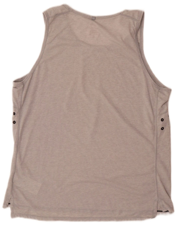 Nike Mens Dri Fit Vest Top Large Grey Colourblock Polyester