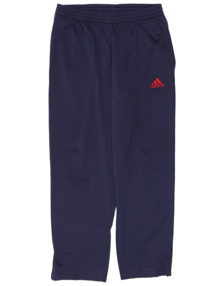 ADIDAS Mens Tracksuit Trousers UK 42/44 Large  Navy Blue Polyester