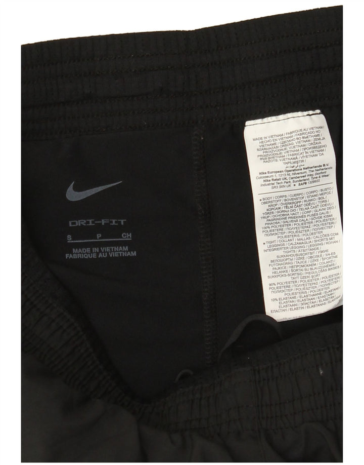 NIKE Womens Dri Fit Sport Shorts UK 10 Small  Black Polyester