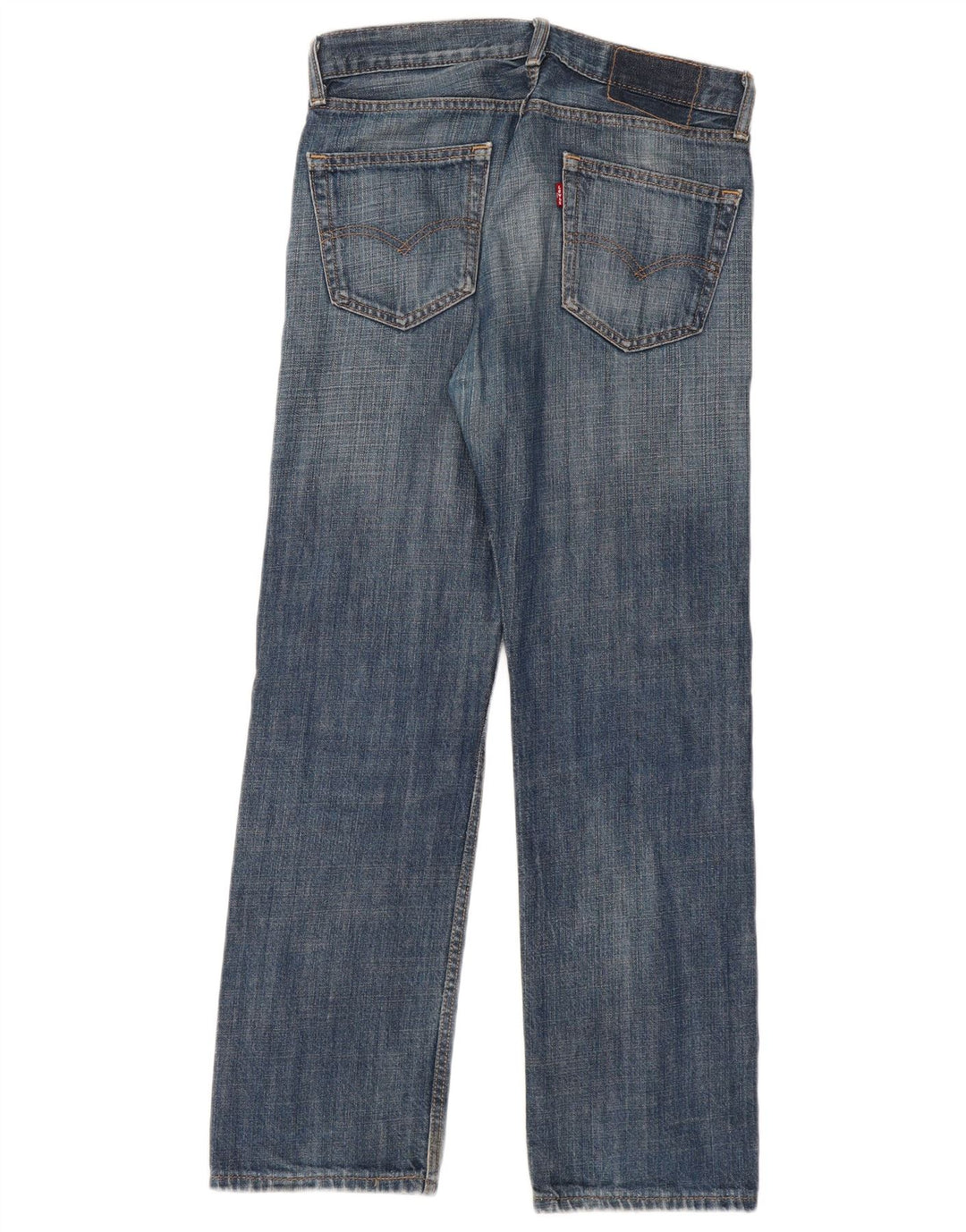 Levi's Womens Straight Jeans W30 L30 Navy Blue Cotton
