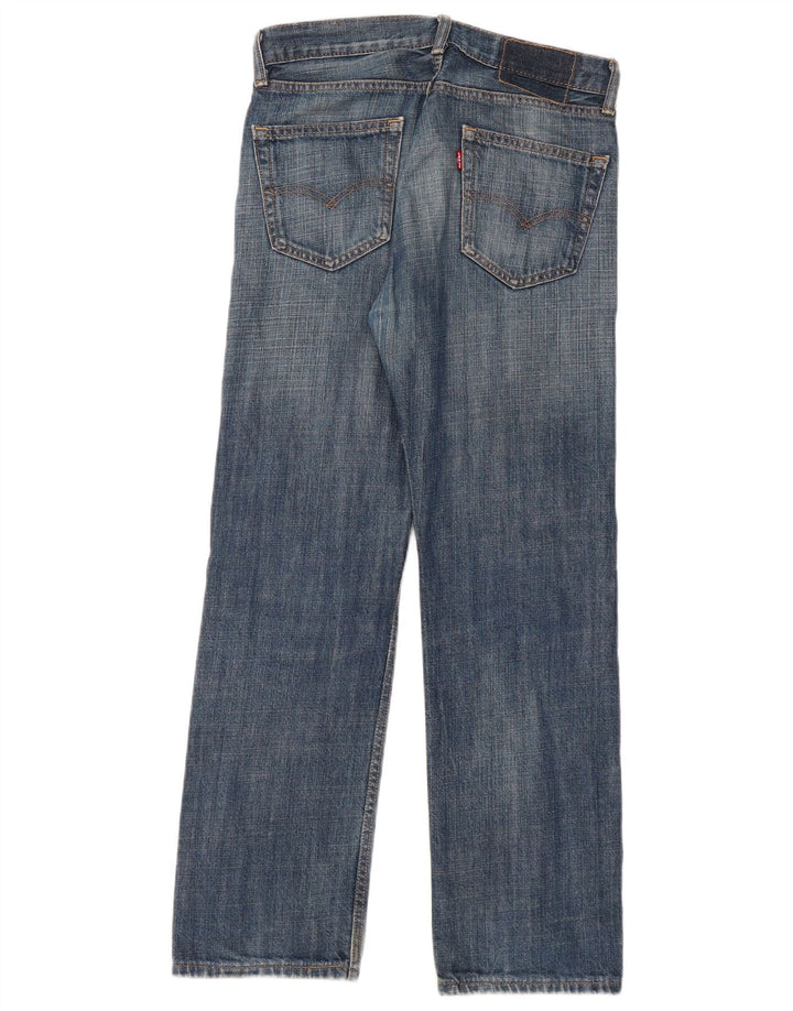 Levi's Womens Straight Jeans W30 L30 Navy Blue Cotton