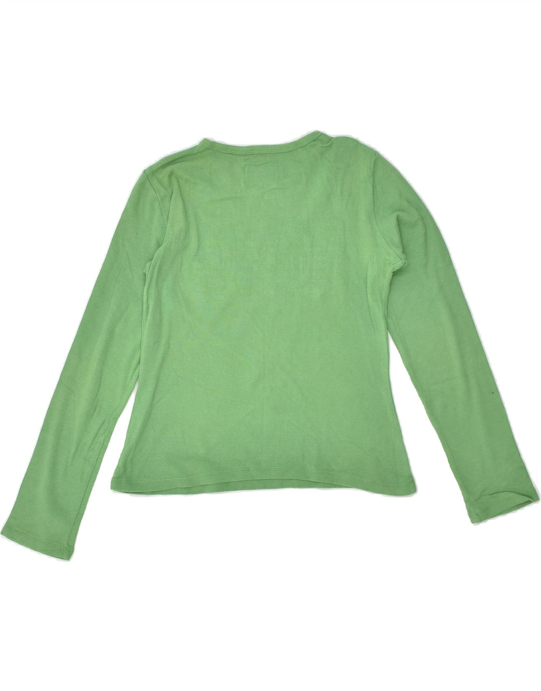REPLAY AND SONS Girls Graphic Top Long Sleeve 10-11 Years XL Green Cotton | Vintage Replay and Sons | Thrift | Second-Hand Replay and Sons | Used Clothing | Messina Hembry 