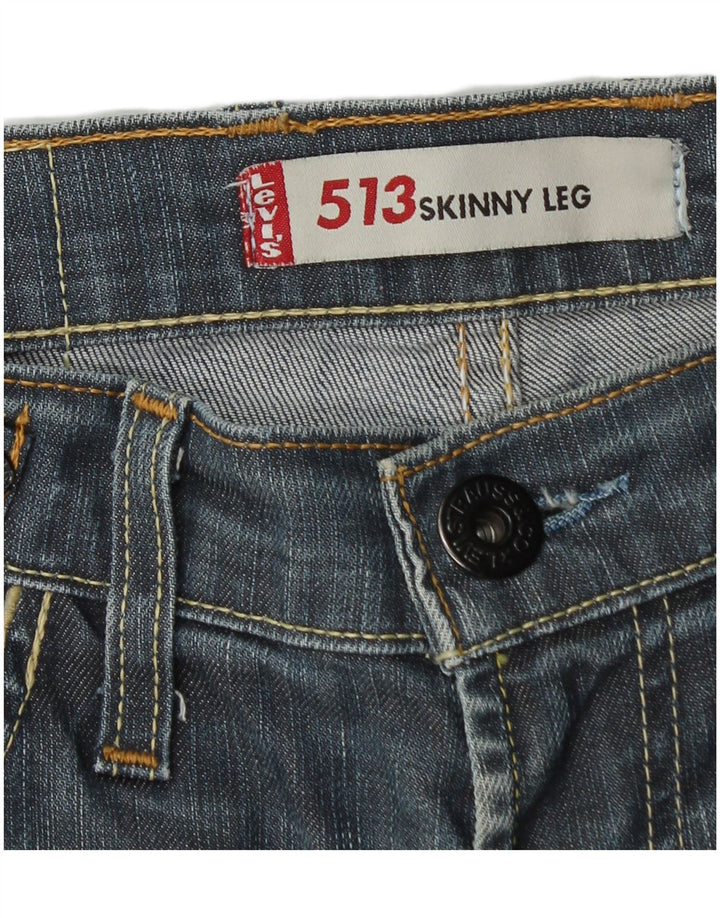 LEVI'S Womens 513 Skinny Jeans W32 L35 Blue
