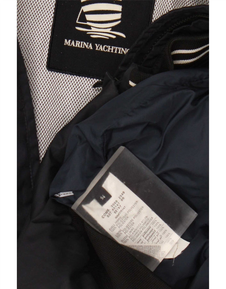 Marina Yachting Mens Bomber Jacket IT 54 2XL Navy Blue Polyester