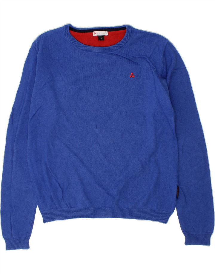 PEUTEREY Boys Boat Neck Jumper Sweater 9-10 Years Blue Cotton Vintage PEUTEREY and Second-Hand PEUTEREY from Messina Hembry 