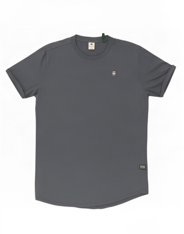 G-Star Mens T-Shirt Top Large Grey Cotton
