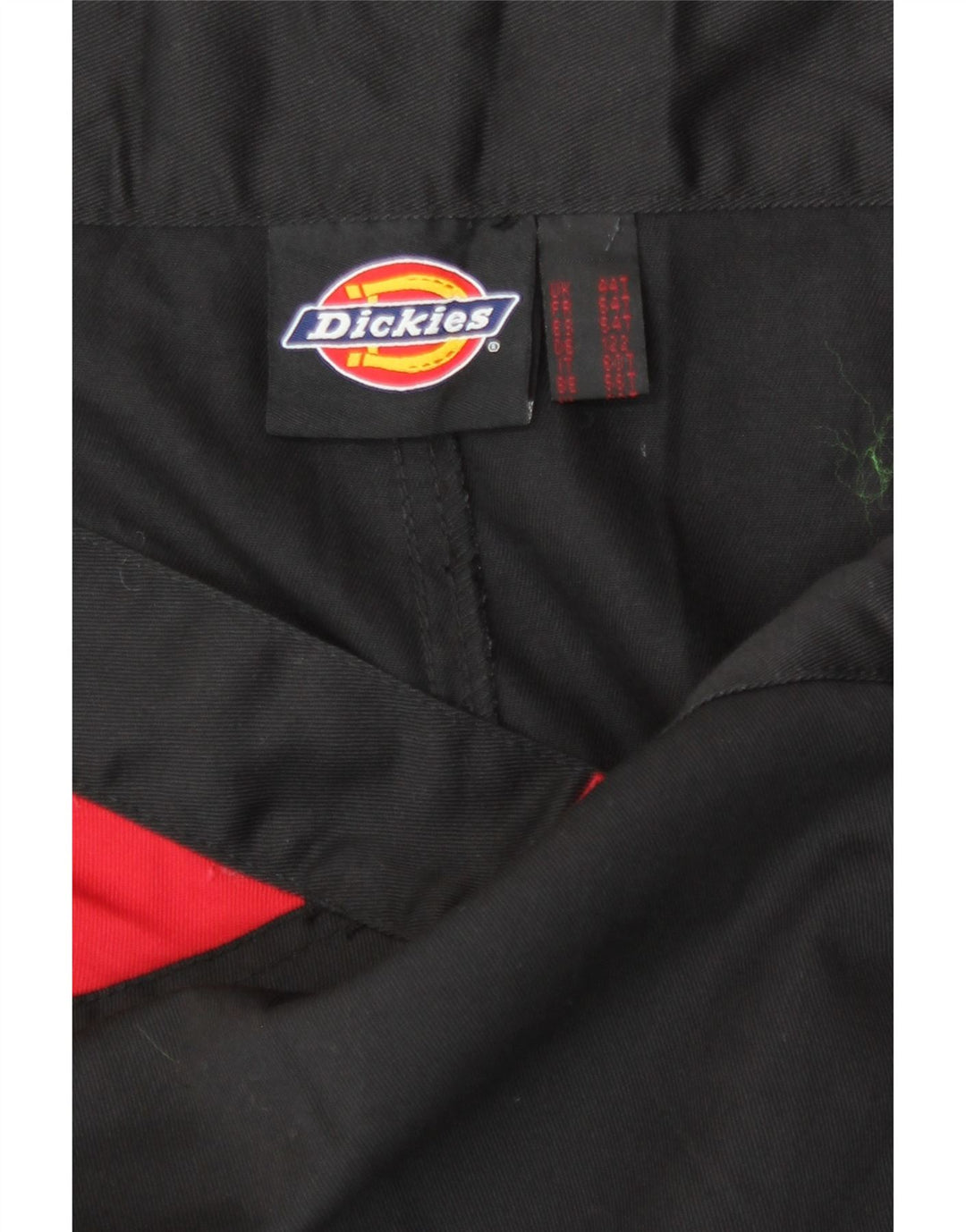 Dickies Mens Straight Cargo Trousers W44 L31 Black Colourblock Polyester