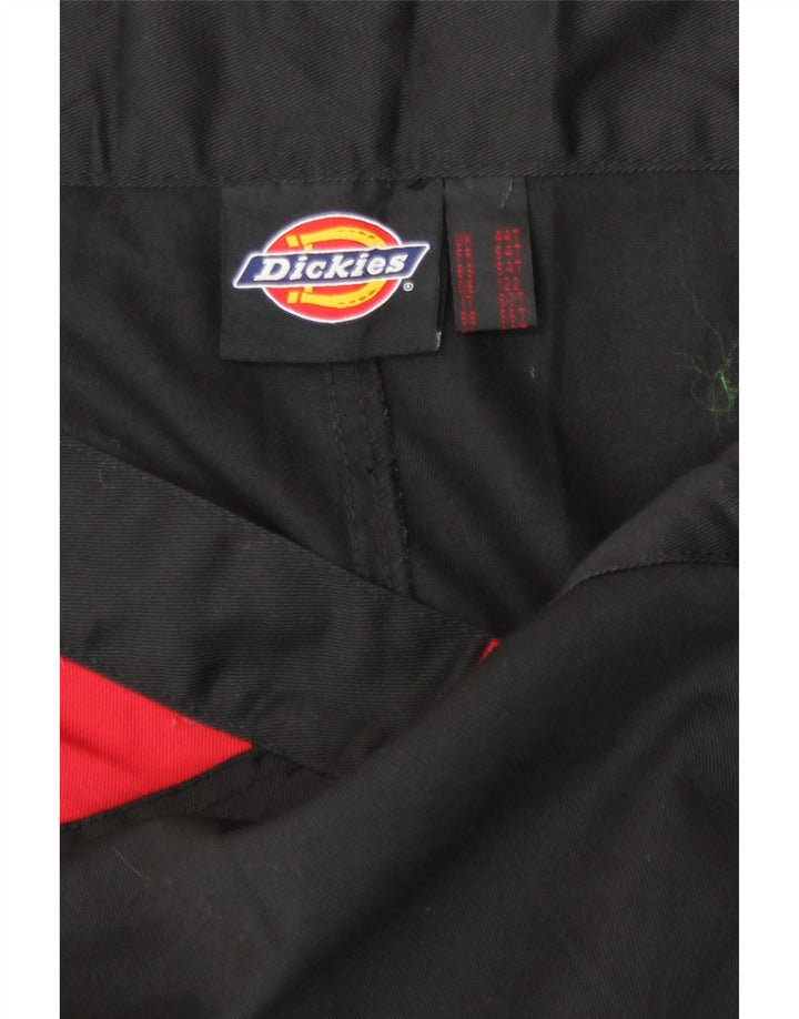 Dickies Mens Straight Cargo Trousers W44 L31 Black Colourblock Polyester