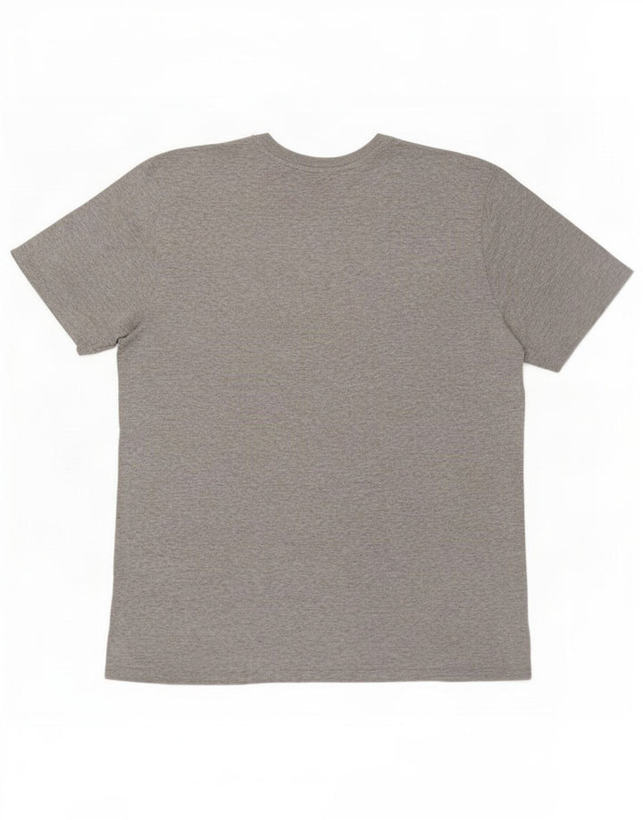 Nike Mens Athletic Cut T-Shirt Top Large Grey Flecked Cotton