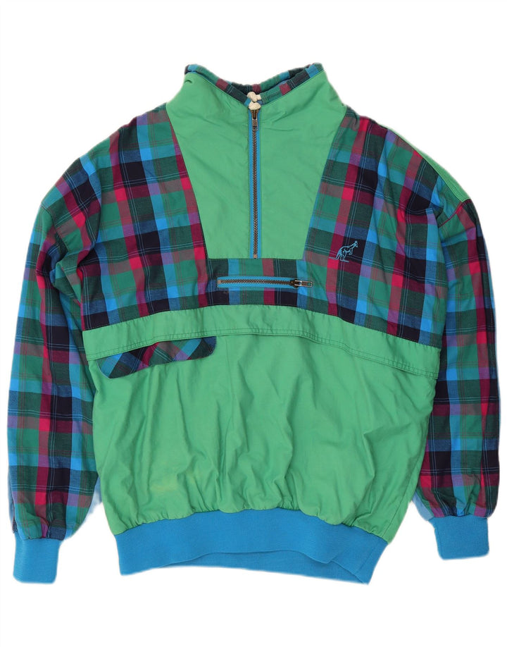 AUSTRALIAN L'ALPINA Mens Sweatshirt Jumper IT 50 Medium Green Check