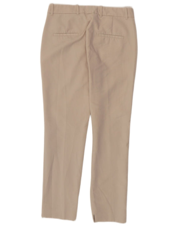 Zara Womens Slim Chino Trousers XS W24 L27 Beige
