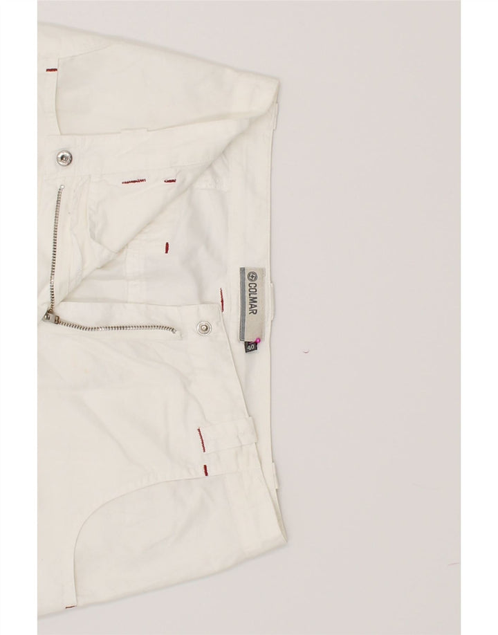 COLMAR Womens Straight Skirt EU 40 Medium W28 White Cotton Vintage Colmar and Second-Hand Colmar from Messina Hembry 
