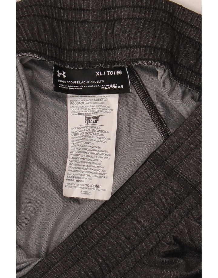 Under Armour Mens Heat Gear Tracksuit Trousers XL  Grey Polyester