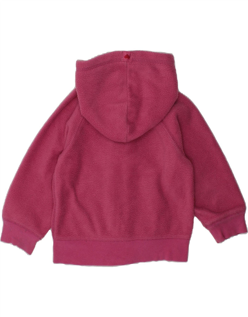 GAP Baby Girls Graphic Hooded Fleece Jacket 18-24 Months Pink Polyester | Vintage Gap | Thrift | Second-Hand Gap | Used Clothing | Messina Hembry 