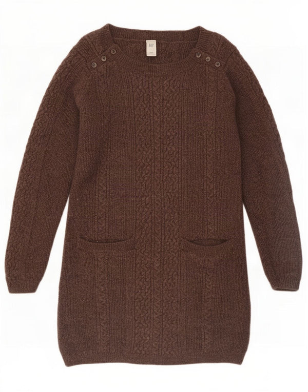 Gap Womens Long Sleeve Jumper Dress UK 18 XL Brown