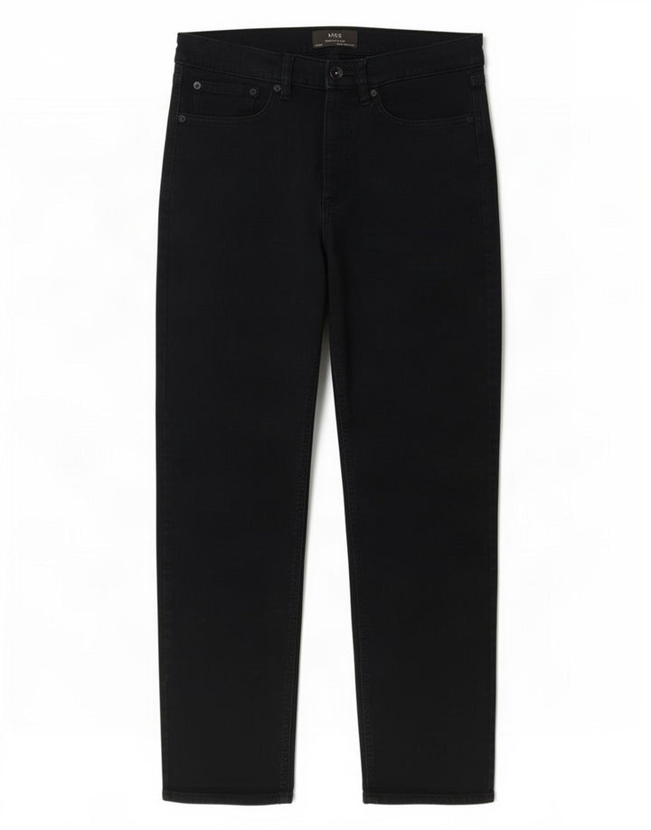 Marks & Spencer Mens Straight Jeans W32 L31 Black Cotton
