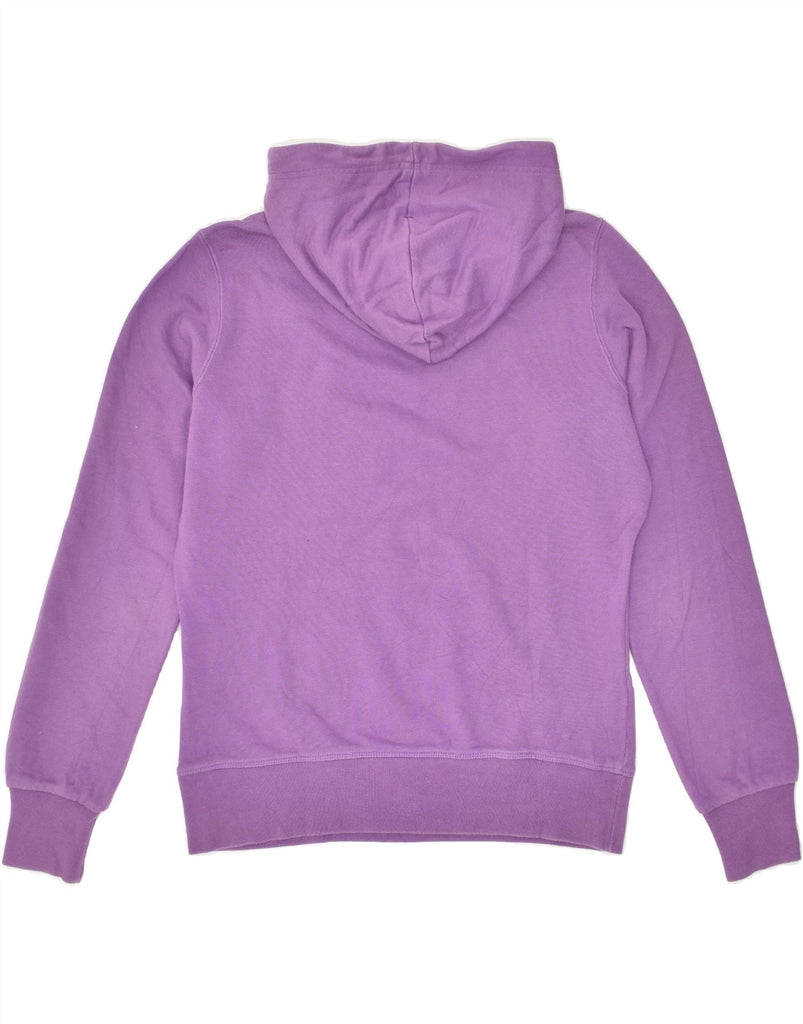 CHAMPION Womens Graphic Hoodie Jumper UK 14 Medium Purple Cotton | Vintage Champion | Thrift | Second-Hand Champion | Used Clothing | Messina Hembry 