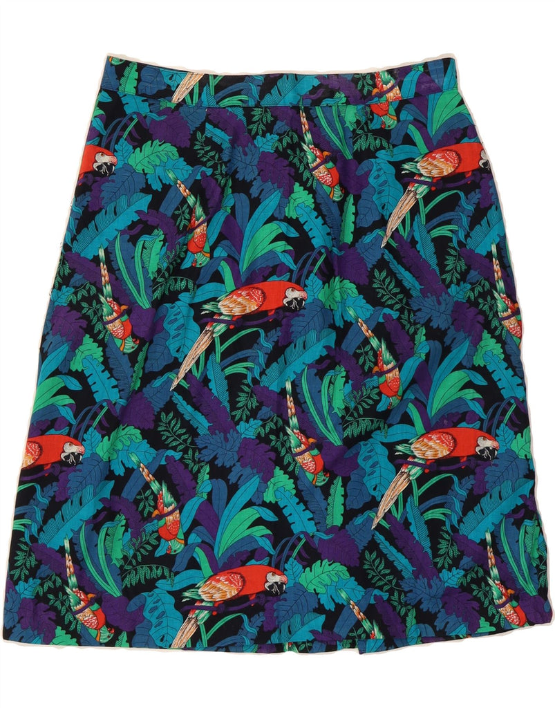 PANDOLFI Womens Abstract Pattern A-Line Skirt IT 48 XL W32 Multicoloured Vintage PANDOLFI and Second-Hand PANDOLFI from Messina Hembry 