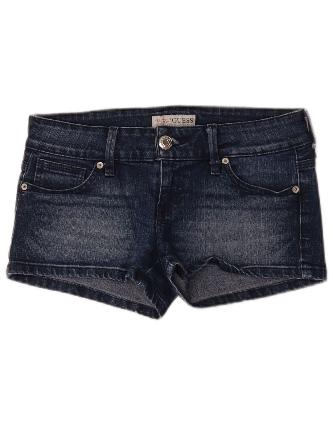 Guess Womens Denim Shorts W29 Medium Blue Cotton