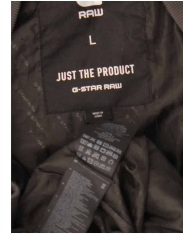 G-Star Mens Padded Jacket UK 40 Large Black Polyamide
