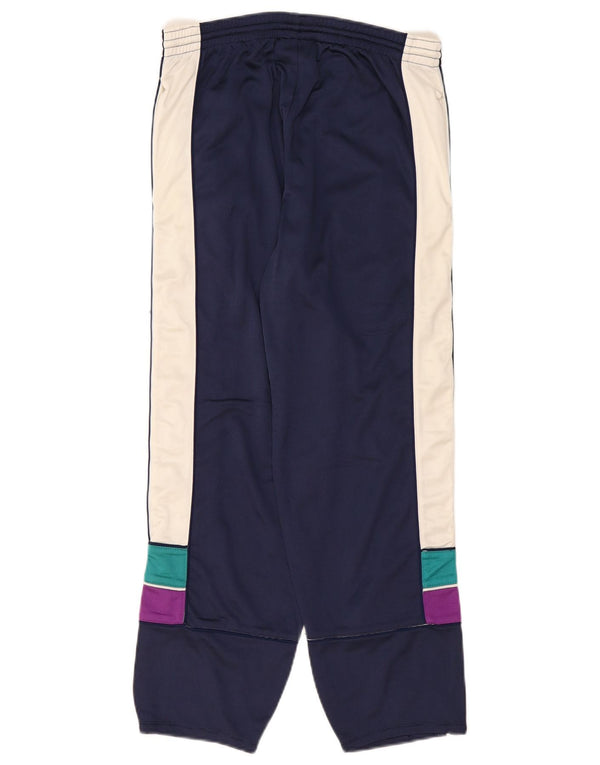 Kappa Mens Graphic Tracksuit Trousers Joggers Medium Navy Blue Colourblock